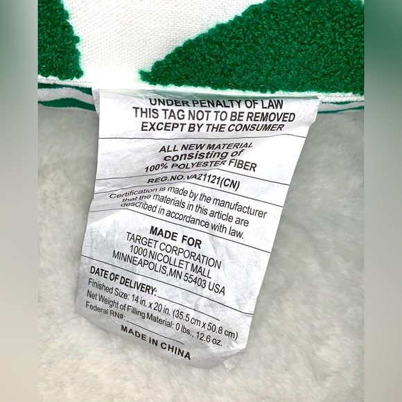 New Tabitha Brown Avocado Stripes Double-Sided Decor Pillow - Picture 5 of 6